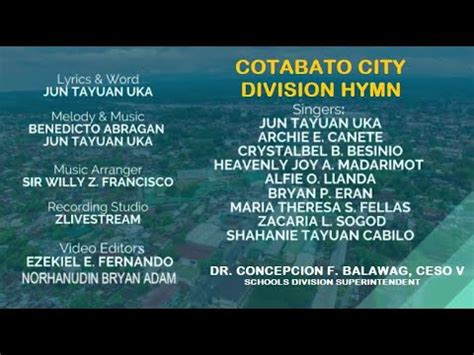 Cotabato division hymn lyrics.